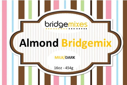 Almond Lovers Bridgemix - Milk/Dark Chocolate - 16 oz Jar