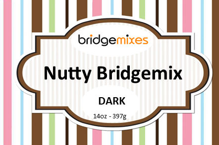 Nutty Bridgemix - Dark Chocolate - 14 oz Jar